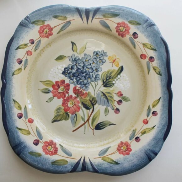 Certified International Pamela Gladding Flora Pattern Decorative Plate, 11.25" - Picture 2 of 6